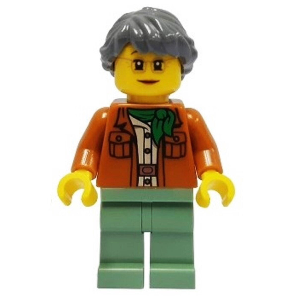 new LEGO NINJAGO City Gardens 71741 Minifig - Misako in dark-orange jacket