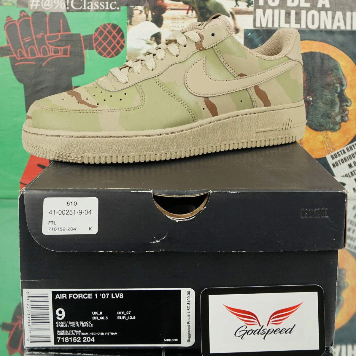 Nike Air Force 1 Low '07 LV8 Reflective Desert Camo 2016