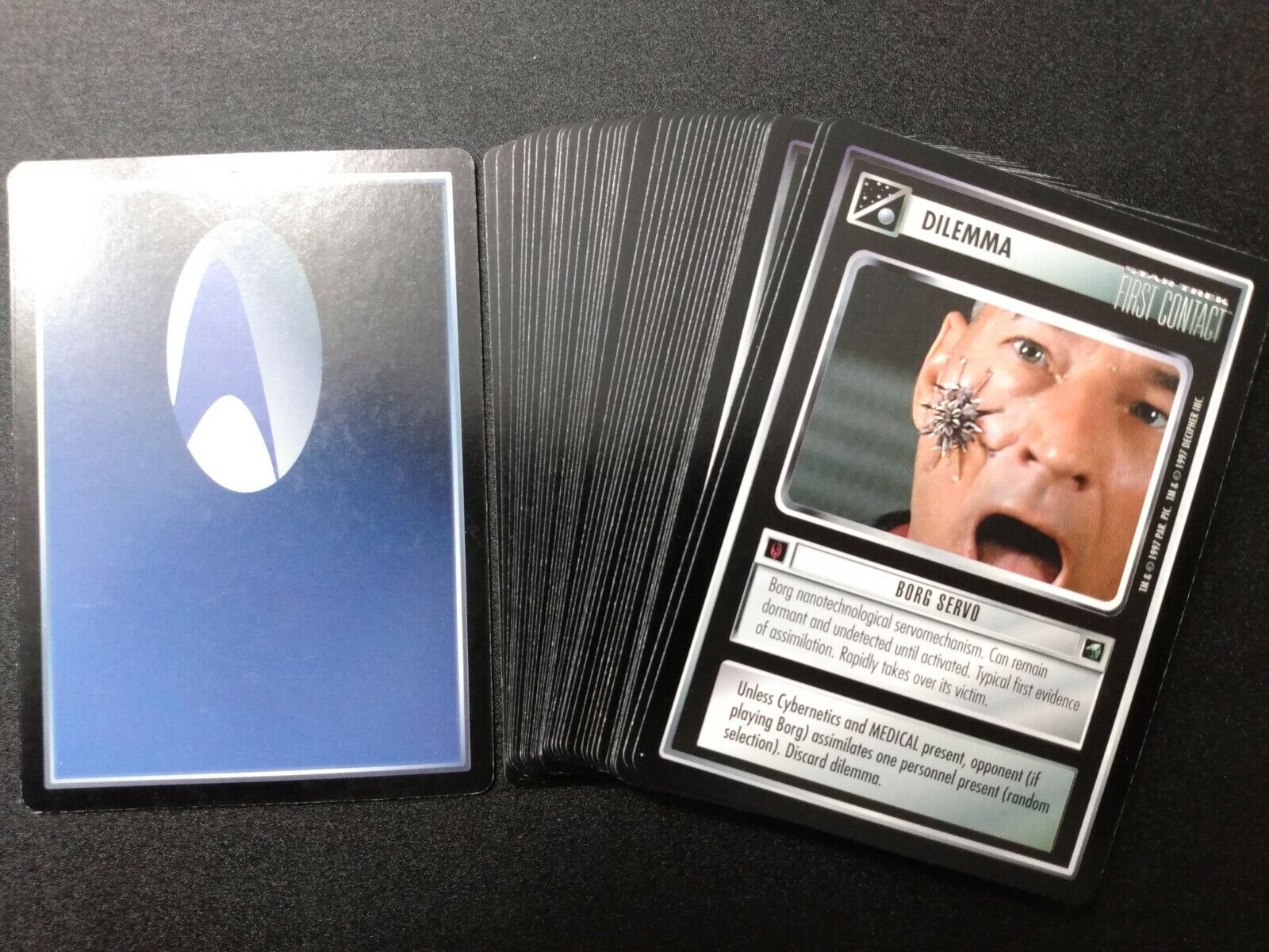 star trek ccg first contact complete common and uncommon set
