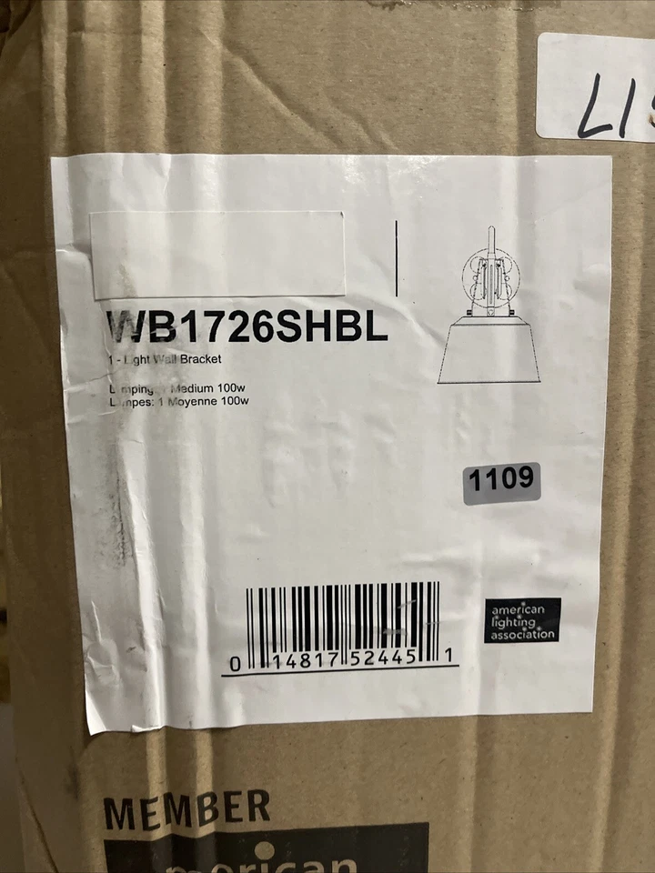 Feiss Freemont 1 Light 9 inch Wall Sconce, Hi Gloss Blue, WB1726SHBL - Изображение 3 из 4