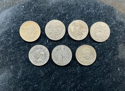 lot de 7 pièces françaises 10 FR francs commémoratives - Photo 1/4