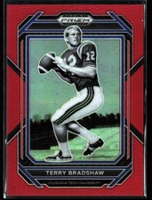 Terry Bradshaw 2023 Prizm Football Draft Red Holo /299 Steelers