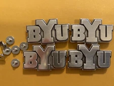 Lot Of 4 BYU Brigham Young University Conchos With Screws 1 1/2”