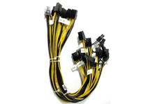 Lot 6 PCI Express PCIe 6 Pin to 8 Pin 6 2 Graphics Card Power Splitter Cable