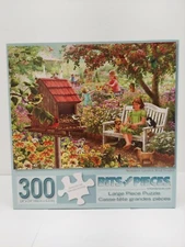 Bits and Pieces 300 pc puzzle 43826 Summer Garden Bird Feeder
