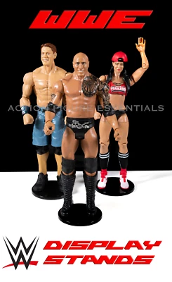 WWE Wrestling Figure Stands 10 Pro DX for WWE Mattel Figures Vintage WWF Black