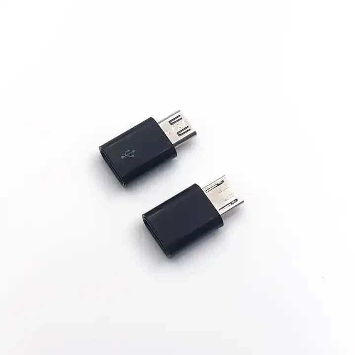 2X micro usb zu usb c Adapter Konverter Anschluss für Android Smartphone Laden - Bild 3 von 3