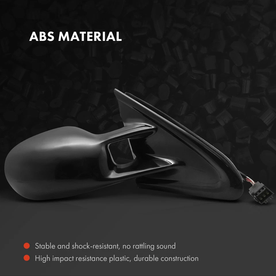 2x Espejo retrovisor eléctrico negro diestro y derecho con calefacción para Chrysler Cirrus Dodge Stratus 95-00 Foto 3 de 4