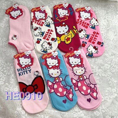 Sanrio Hello Kitty Socken (Größe 22-24 cm) Damensocken