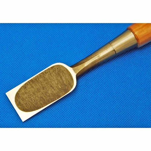 Tasai Oire Nomi Japanese Bench Chisel Polished Finish Blue Steel Red Oak 田斎 追入鑿 - Afbeelding 42 van 63