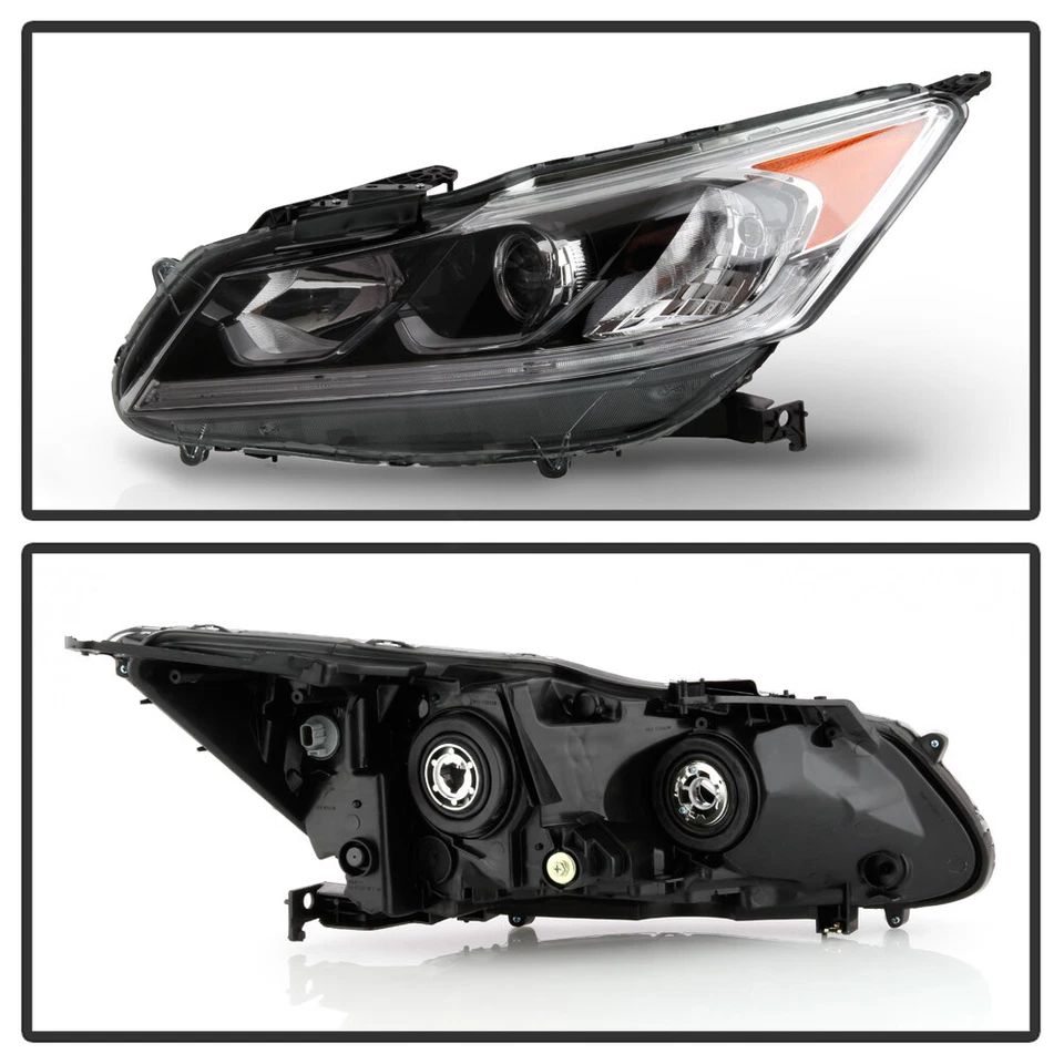 Faro proyector halógeno lado del conductor izquierdo para Honda Accord LX sedán 2016-2017 Foto 3 de 4