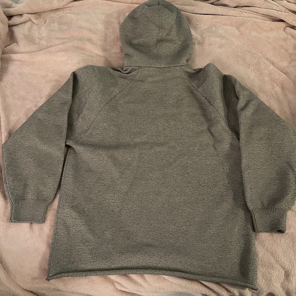 Fear Of God Essentials 1977 Knit Hoodie Dark Oatmeal Grey Size