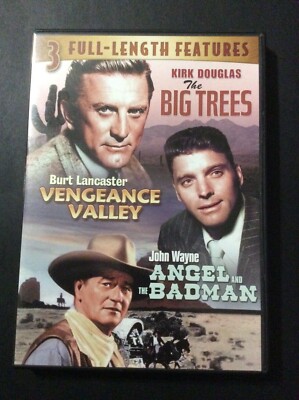 3 Full-Length Features - Big Trees / Vengeance Valley / Angel and the Badman DVD