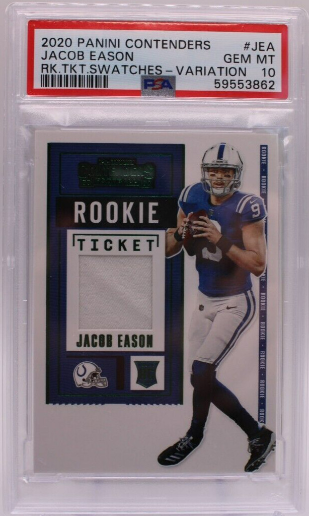 Jacob Eason Panini Contenders Rookie Ticket Swatches #JEA Base