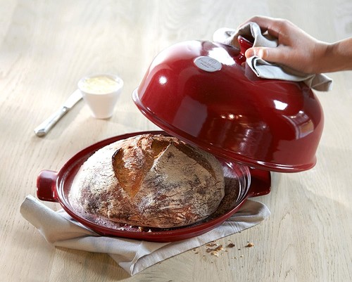Emile Henry Bread Cloche, Burgundy * NEW * - Picture 5 of 5