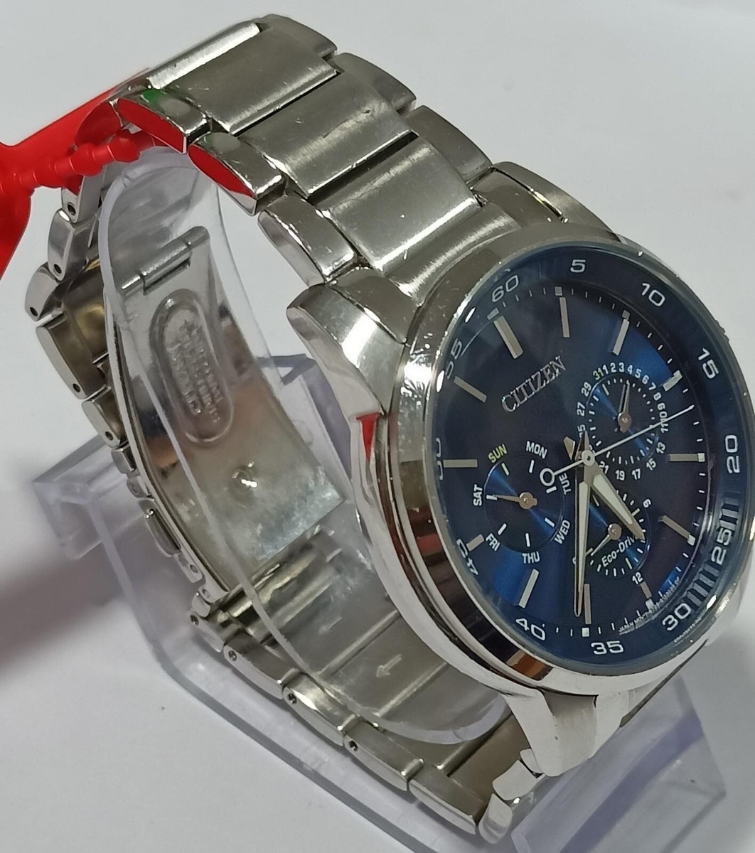 8729-S093015 CITIZEN ECO-DRIVE BLUE DIAL STAINLESS STEEL MEN'S