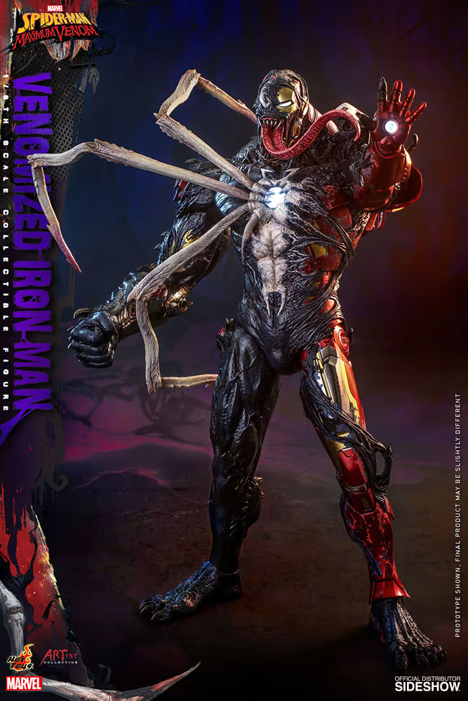 1/6 Marvel Maximum Venom Venomized Iron Man Figure AC04 Hot Toys