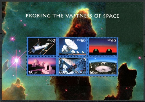 PROBING THE VASTNESS OF SPACE POSTFRISCH Souvenirblatt Scott's 3409 CRISP - Bild 1 von 2