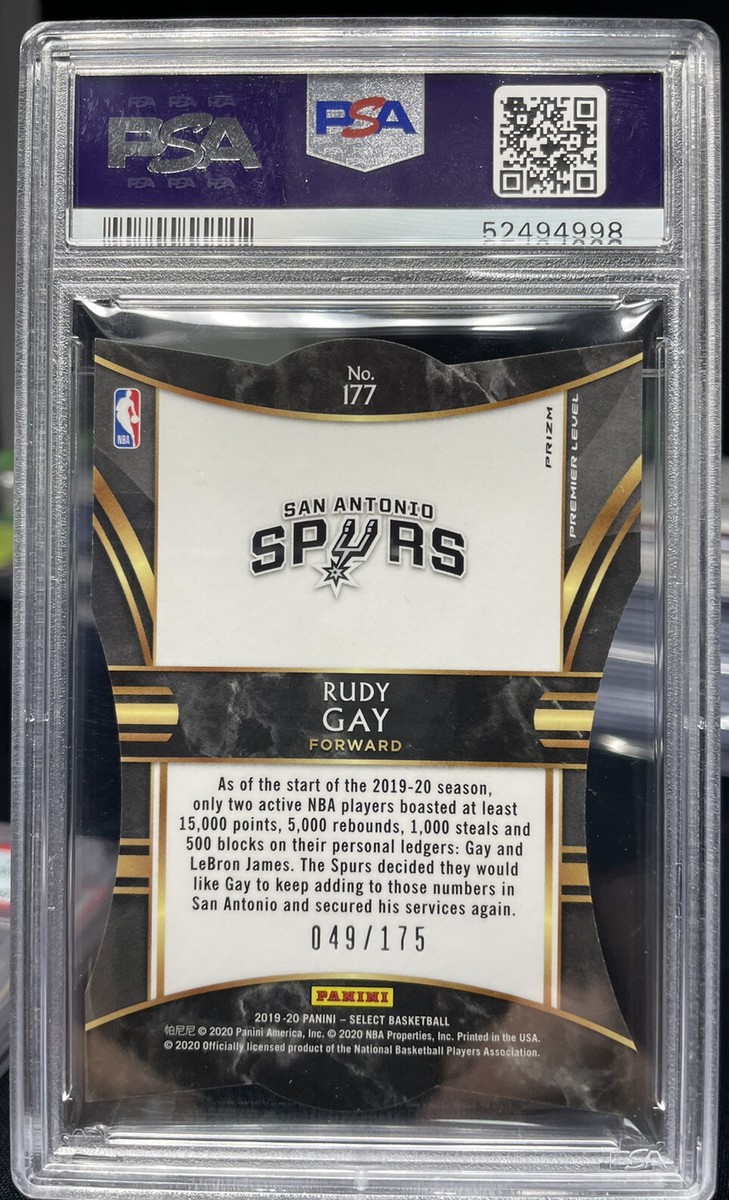 Rudy Gay Die-Cut Maroon Prizm /175 2019 Panini Select PSA 9 | eBay