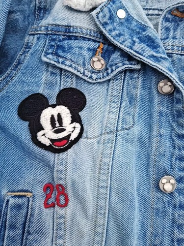 Mickey Mouse Childs Denim Jacket Size 5/6 - Picture 3 of 6