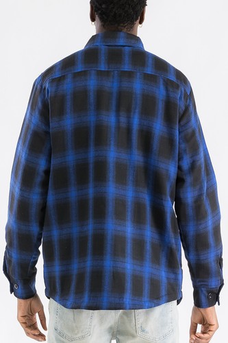 Camisa acolchada de franela forrada a cuadros para hombre EE. UU. - Imagen 24 de 42