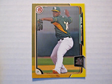 Raul Alcantara 2015 Bowman Prospect Yellow Border Parallel Card BP146
