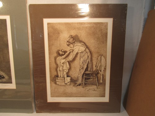 Arline Langman Four Etching Prints Each Pencil Hand Signed & Numbered - Picture 7 of 13
