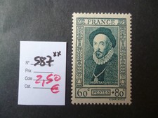 1332  TP FRANCE NEUF 1943 N° 587 ** Cote 2,50 €