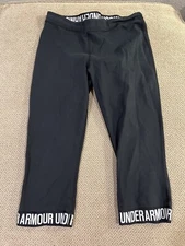 Men's Jock Under Armour 3/4  Bodybuilding Spandex Compression Tights Black M