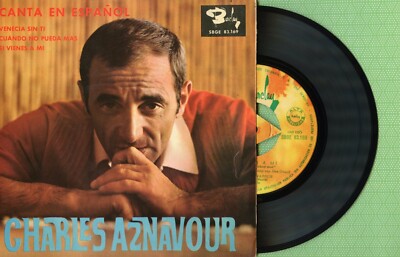 CHARLES AZNAVOUR / Venecia sin ti / BARCLAY SBGE 83.169 Pres Spain