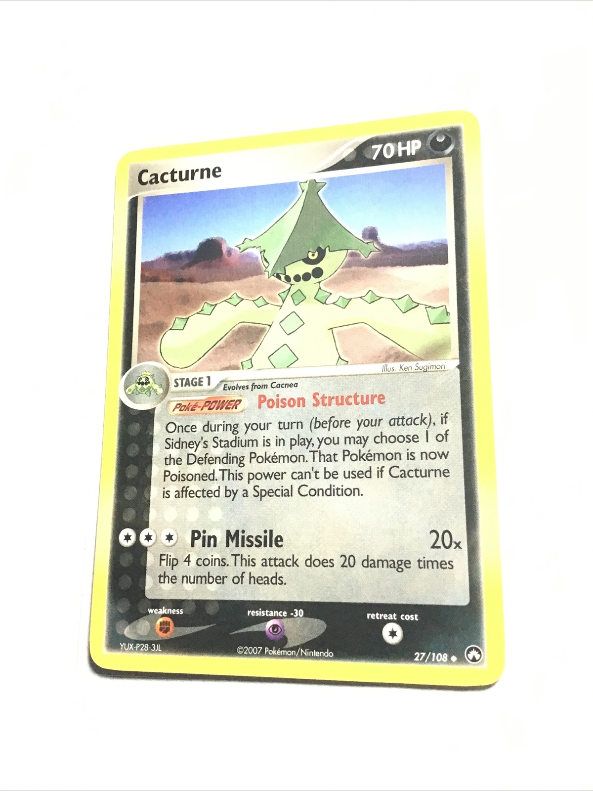 CACTURNE - 27/108 - Power Keepers - Pokemon Card - LP