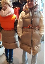 Parajumpers Vest Womens Size XL Puffer Down Colorblock Tribes Pink Orange Galen