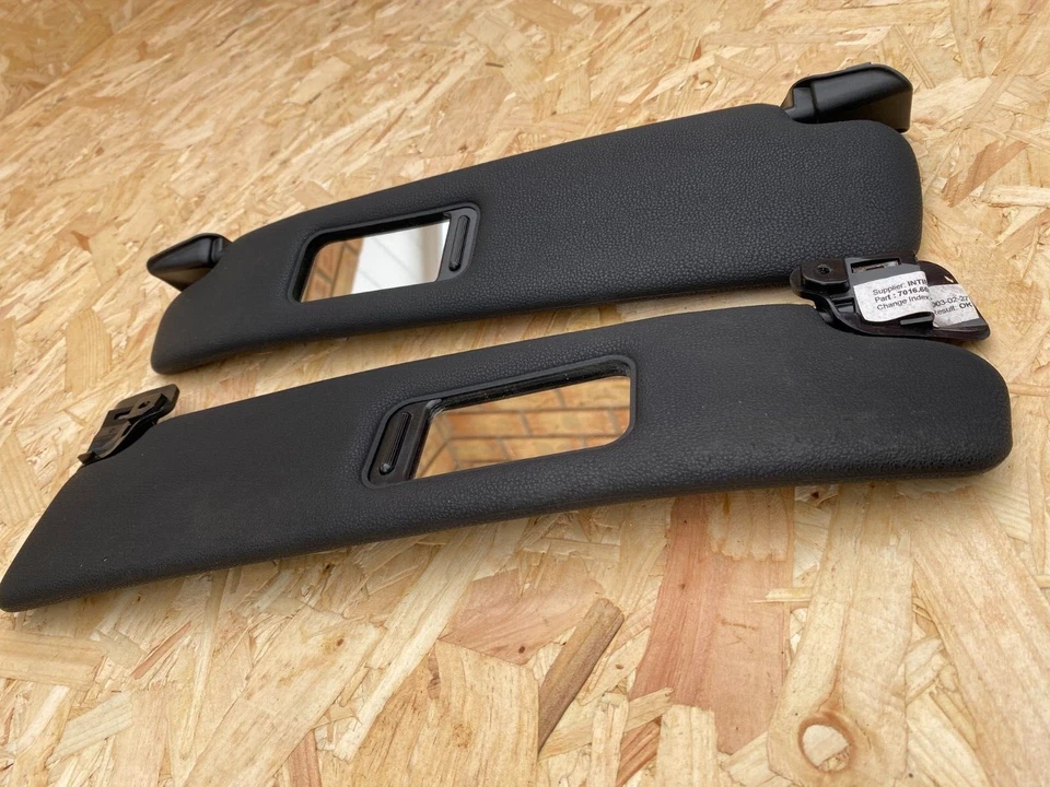 BMW Z4 E85 PAR DE PARASOLES N/S O/S NEGRO NEGRO OEM 51167016665 51167016666 Foto 2 de 4