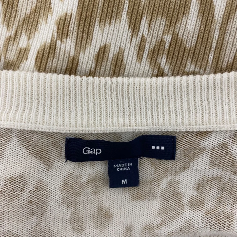 GAP women's cardigan sweater animal print long sleeve size M - Image 3 of 4