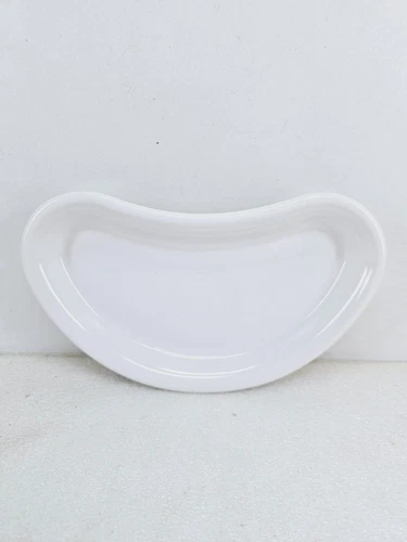 BISTRO crescent SALAD PLATE white NEW FIESTA 8" FITS NORA FLEMING TRAY