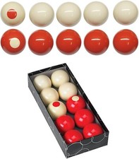Champion 2-1/8" Regulation Size Bumper Pool Balls Standard 10 Billiard Ba