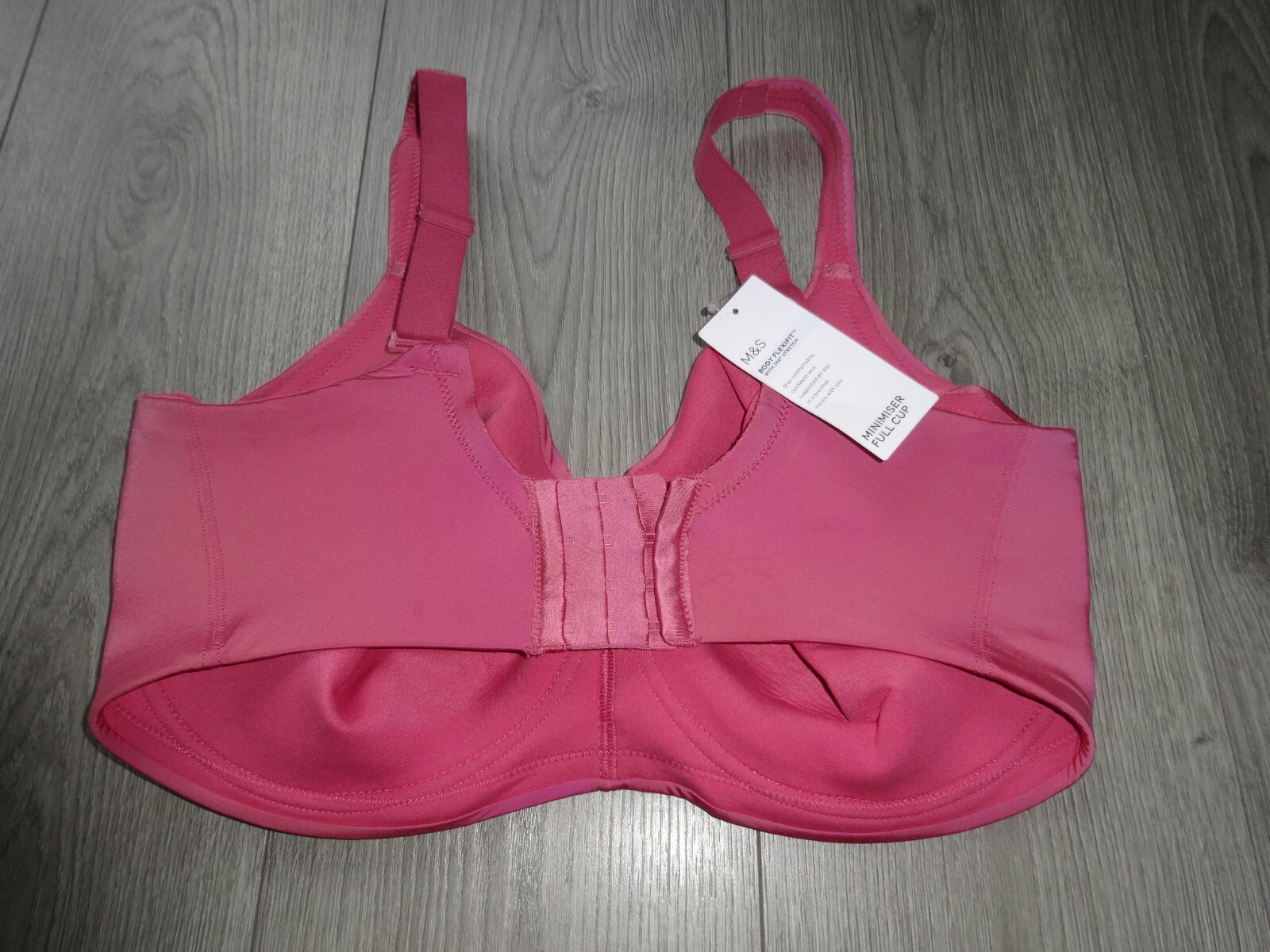 M&S MARKS & SPENCER BODY FLEXIFIT RASPBERRY MINIMISER FULL CUP BRA UK