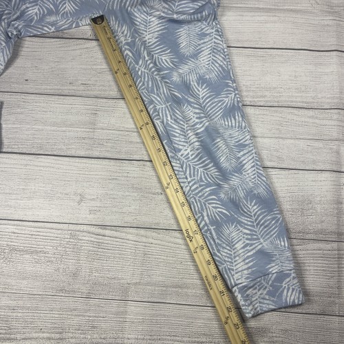 Freely Youth Girls Medium Blue Palm Leaf Joggers Pants - Picture 21 of 21