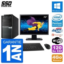 PC Tour Acer M4630G Ecran 19" Intel G3220 RAM 4Go SSD 120Go Windows 10 Wifi