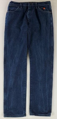 Wrangler Jeans FR CAT2 2112 VTG 90s Blue Mens 34x34