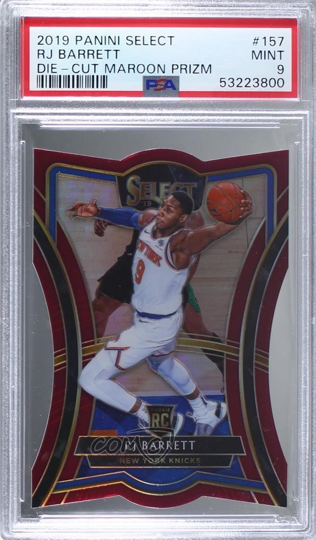 2019 Panini Select Premier Level Maroon Prizm 175/175 RJ Barrett PSA 9 MINT 0q7