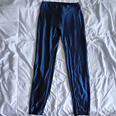 Calzedonia Damen Leggings Gr. L Blau Polyamid/Elasthan Stretch