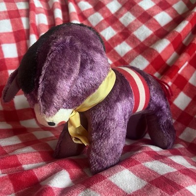 Vintage Purple Donkey Plush Genie Toys Korea Carnival Style Retro Toy