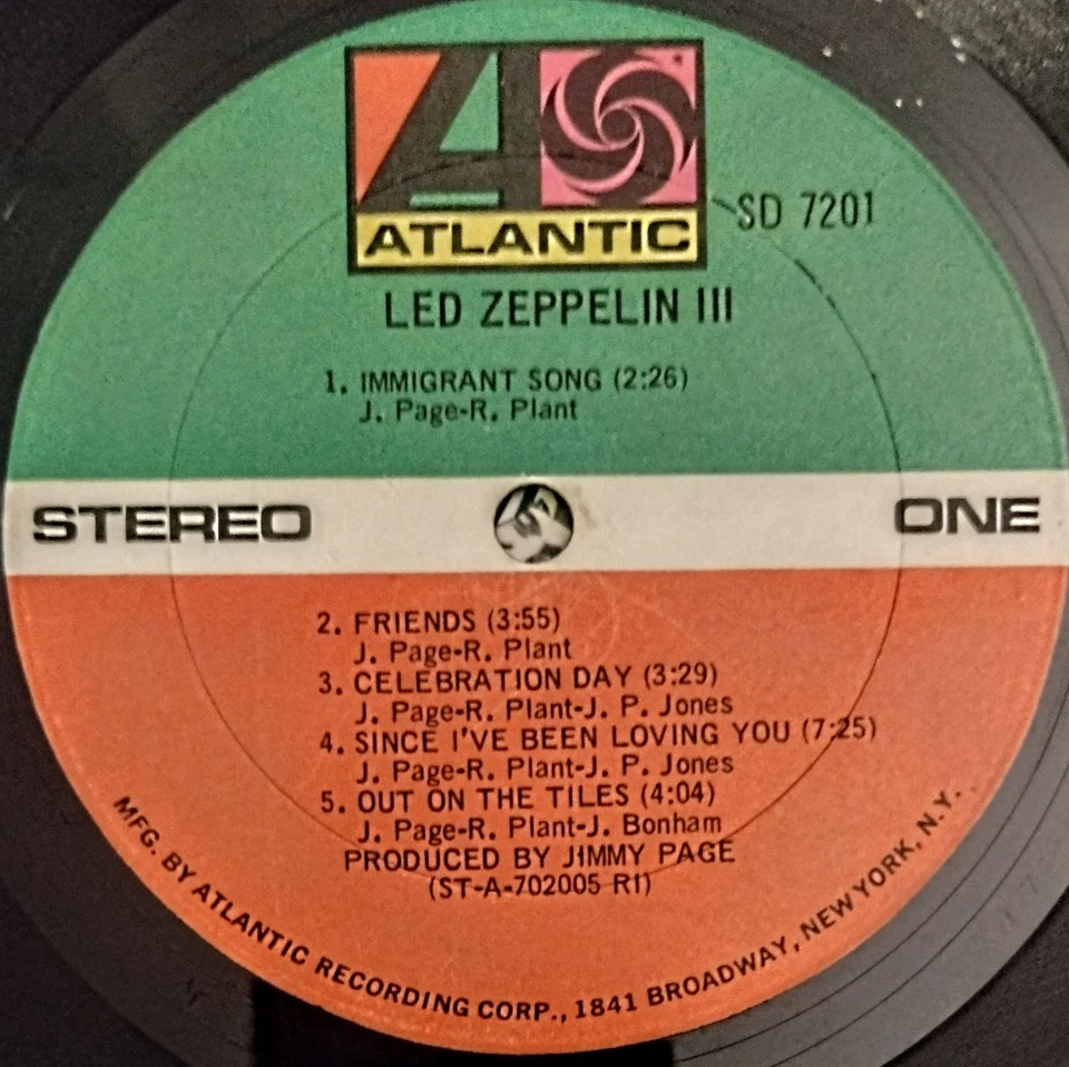 LED Zeppelin 3, Vinyl LP, 1970, Original Release And Picture Sleeve, All Inserts - Image 2 of 4