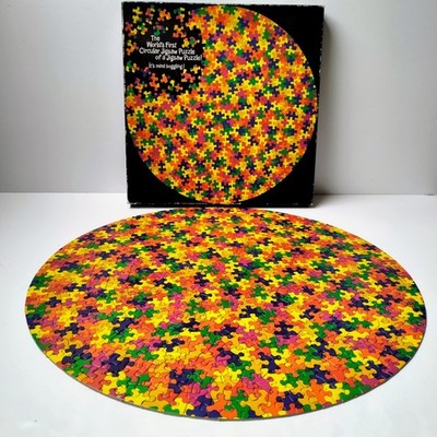 SPRINGBOK The Puzzler 1975 circular jigsaw puzzle 500+ Pieces COMPLETE vintage
