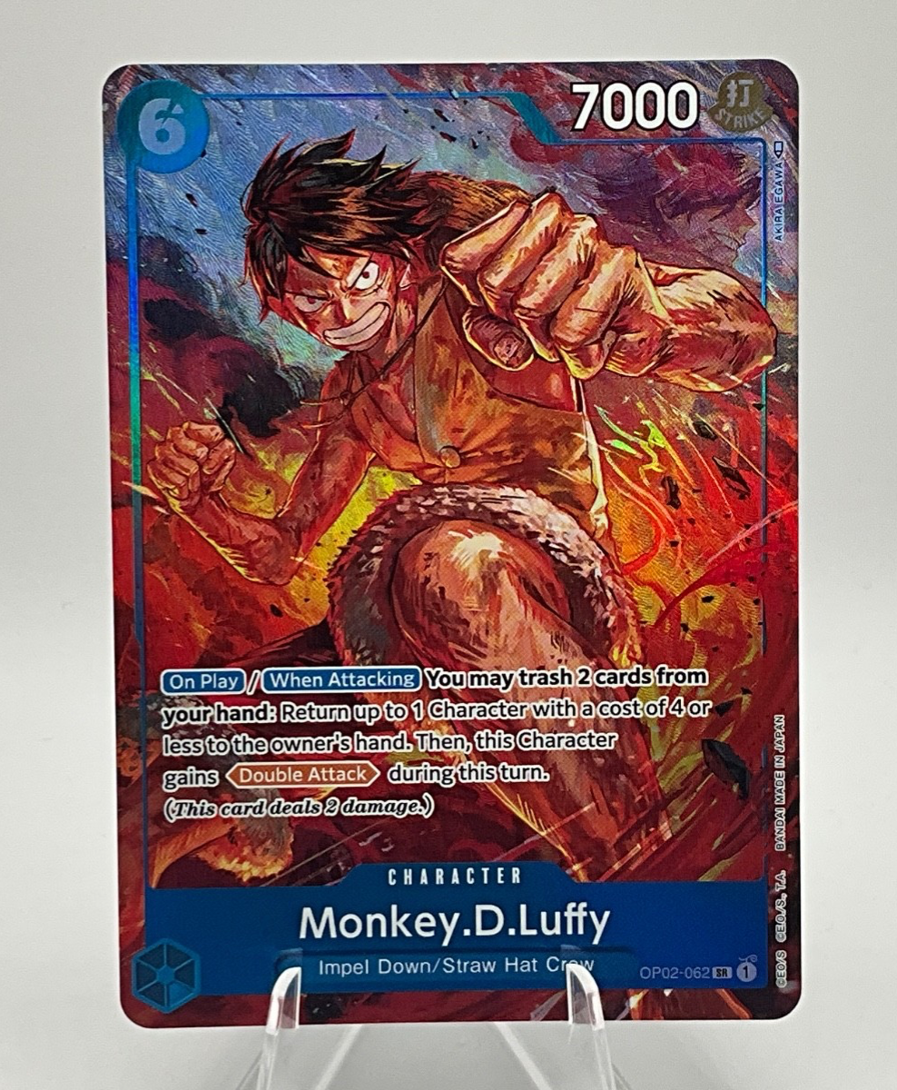 2023 One Piece Monkey D. Luffy OP02-062 SR Alt Art - Paramount War