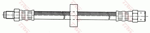 Rear TRW-OE PHB261 Brake Hose for AUDI