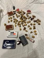 Rubber Stamp Lot For Crafting Letters And Numbers