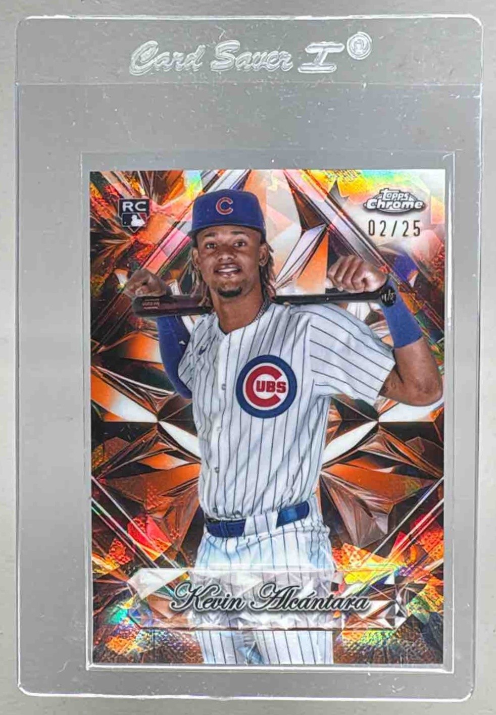 Kevin Alcantara 2025 Topps Chrome Sapphire Orange Refractor Selections RC 2/25