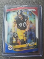 2025 Panini Prizm - T.J. Watt #263 Red White & Blue Prizm